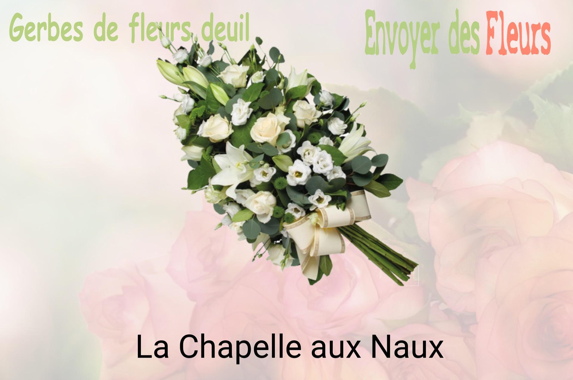 Gerbe de fleurs de deuil livrée à La Chapelle-aux-Naux